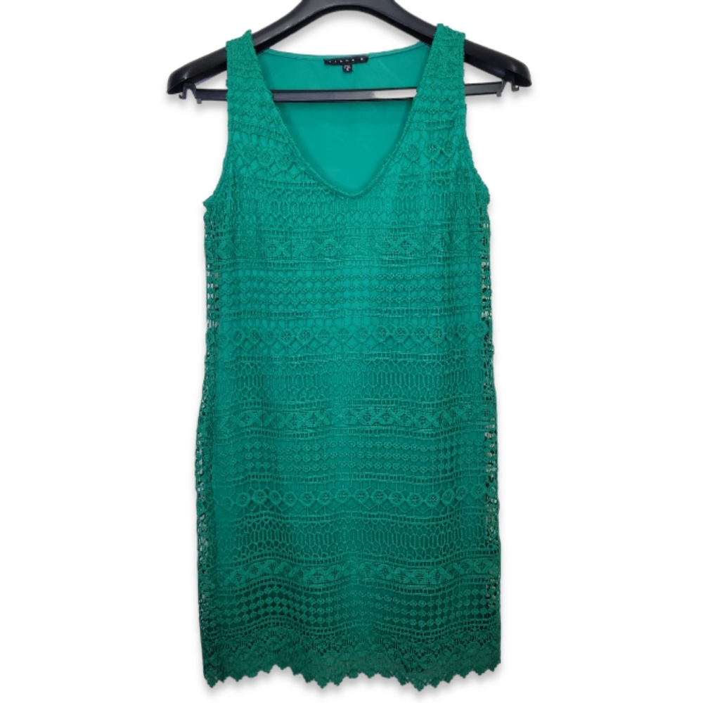 Tiana B Crocheted Shift Dress, Size 6
